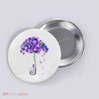 ILl Remember For You Purple Elephant AlzheimerS Awareness Button thumb 0