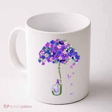 ILl Remember For You Purple Elephant AlzheimerS Awareness Coffee Mug