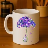ILl Remember For You Purple Elephant AlzheimerS Awareness Coffee Mug thumb 4
