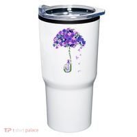 ILl Remember For You Purple Elephant AlzheimerS Awareness Tumbler thumb 0