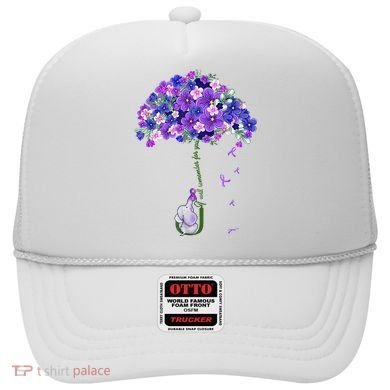 ILl Remember For You Purple Elephant AlzheimerS Awareness Hat