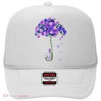 ILl Remember For You Purple Elephant AlzheimerS Awareness Hat thumb 0