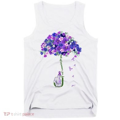 ILl Remember For You Purple Elephant AlzheimerS Awareness Tank Top