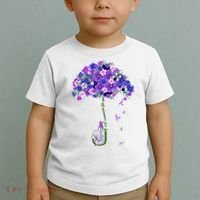 ILl Remember For You Purple Elephant AlzheimerS Awareness Toddler T-Shirt thumb 2