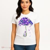 ILl Remember For You Purple Elephant AlzheimerS Awareness Women's T-Shirt thumb 4