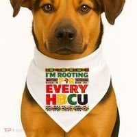 I'm Rooting For Every HBCU USA-Made Doggie Bandana thumb 1