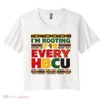 I'm Rooting For Every HBCU Women's Crop Top Tee thumb 0