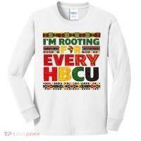 I'm Rooting For Every HBCU Kids Long Sleeve Shirt thumb 0