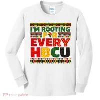 I'm Rooting For Every HBCU Kids Long Sleeve Shirt thumb 0