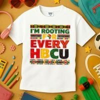 I'm Rooting For Every HBCU Kids T-Shirt thumb 3