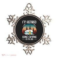 I'm Retired Going Camping Is My Job Funny Retirement Camper Ornament thumb 0