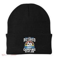 IM Retired Going Camping Is My Job Funny Retirement Rv Gift Beanie thumb 0