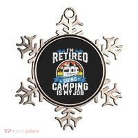 IM Retired Going Camping Is My Job Funny Retirement Rv Gift Ornament thumb 0