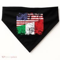 ITALIAN ROOTS Half American Flag USA ITALY FLAG USA-Made Doggie Bandana thumb 0
