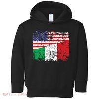 ITALIAN ROOTS Half American Flag USA ITALY FLAG Toddler Hoodie thumb 0