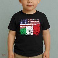 ITALIAN ROOTS Half American Flag USA ITALY FLAG Toddler T-Shirt thumb 2