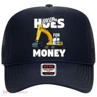 I Run Hoes For Money Funny Construction Worker Humor Hat thumb 0