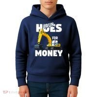 I Run Hoes For Money Funny Construction Worker Humor Kids Hoodie thumb 4