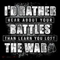 ID Rather Hear About Your Battles Than Learn You Lost War Women's Hoodie thumb 2