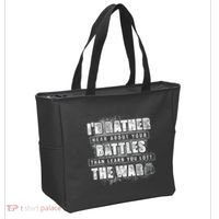 ID Rather Hear About Your Battles Than Learn You Lost War Tote Bag thumb 2