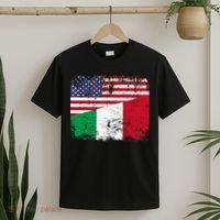 ITALIAN ROOTS | Half American Flag | USA ITALY FLAG TShirt T-Shirt thumb 2
