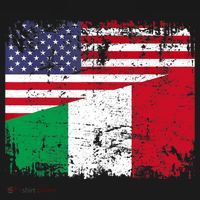ITALIAN ROOTS | Half American Flag | USA ITALY FLAG TShirt Women's Hoodie thumb 2