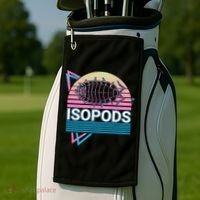 Isopods Retro Golf Towel thumb 2