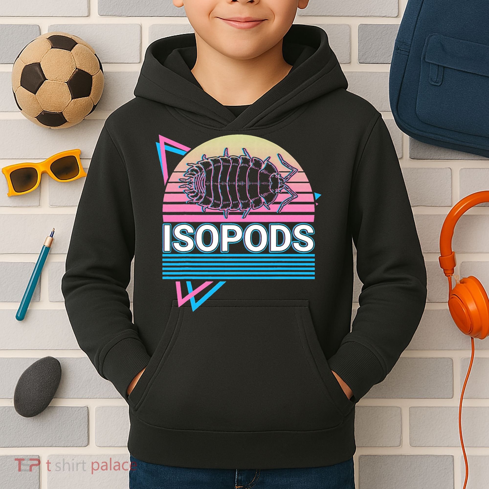 Isopods Retro Kids Hoodie
