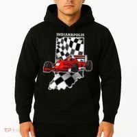 IndyCar Racing Indianapolis Map Checkered Flag Racer Hoodie thumb 2