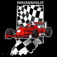 IndyCar Racing Indianapolis Map Checkered Flag Racer Women's Hoodie thumb 2