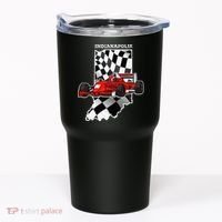 IndyCar Racing Indianapolis Map Checkered Flag Racer Tumbler thumb 0