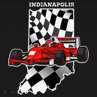 IndyCar Racing Indianapolis Map Checkered Flag Racer Women's Tank Top thumb 5