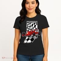 IndyCar Racing Indianapolis Map Checkered Flag Racer Women's T-Shirt thumb 4