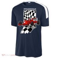 IndyCar Racing Indianapolis Map Checkered Flag Racer Sport-Tek Competitor United Soccer Jersey thumb 2