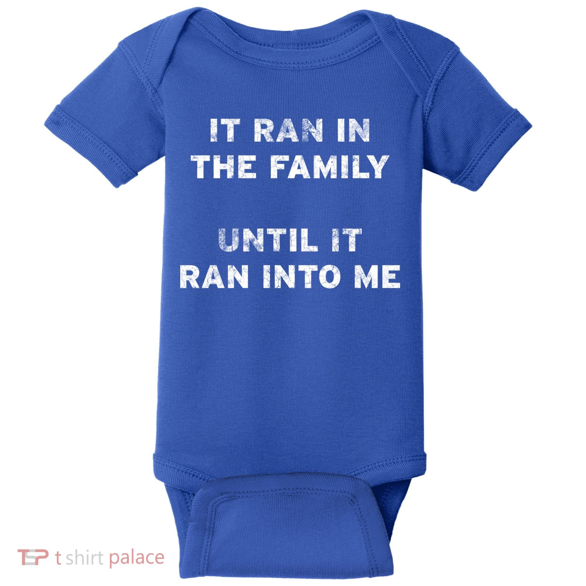 It Ran In The Family Until It Ran Into Me Cancer Survivor Gift Baby Bodysuit