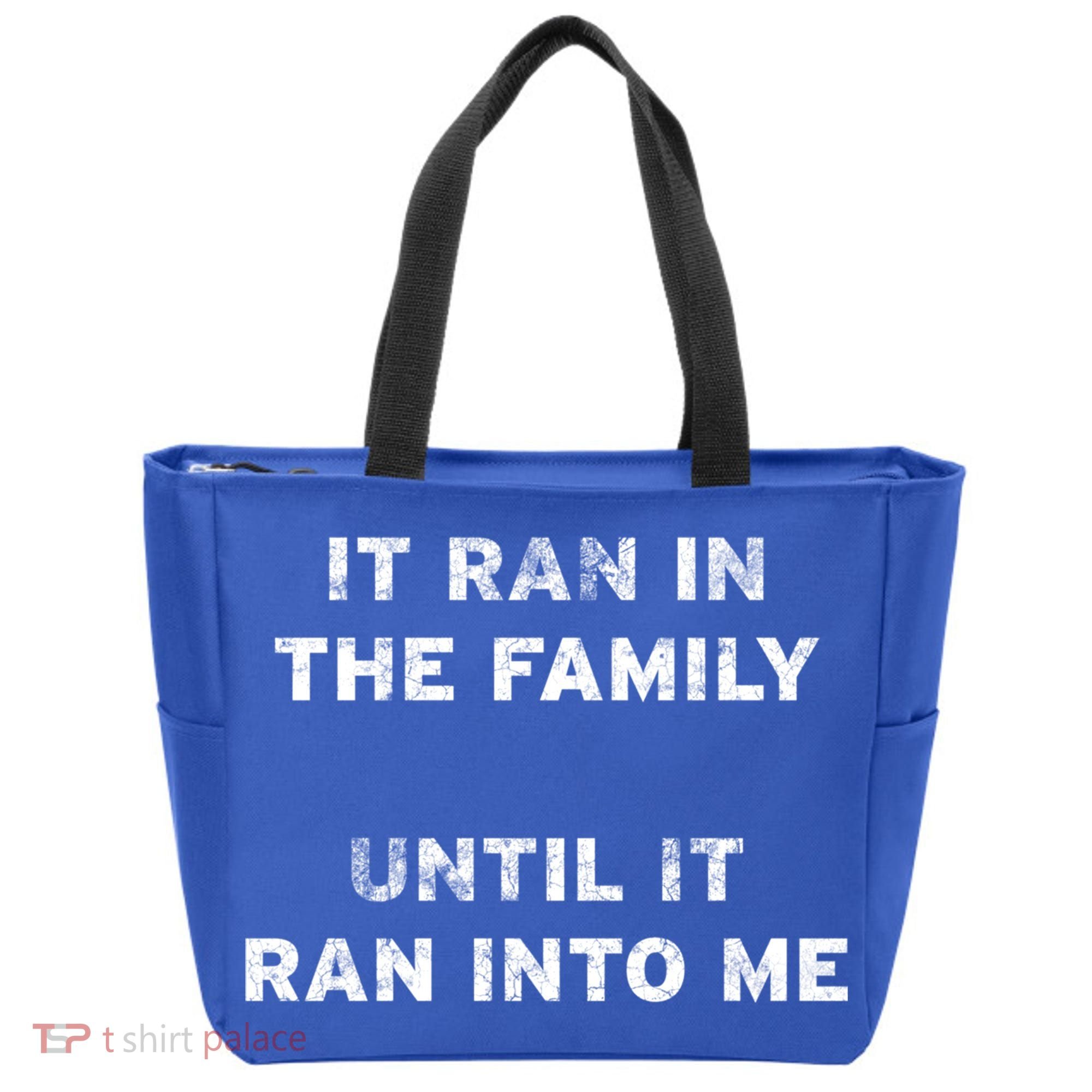 It Ran In The Family Until It Ran Into Me Cancer Survivor Gift Tote Bag