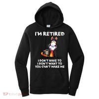 Im Retired I Dont Have To I Dont Want To Horse Women's Hoodie thumb 0