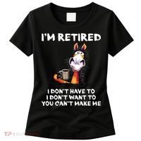 Im Retired I Dont Have To I Dont Want To Horse Women's T-Shirt thumb 0