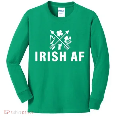 Irish AF Kids Long Sleeve Shirt