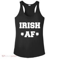Irish AF St Patrick's Day Clover Ladies PosiCharge Competitor Racerback Tank thumb 0