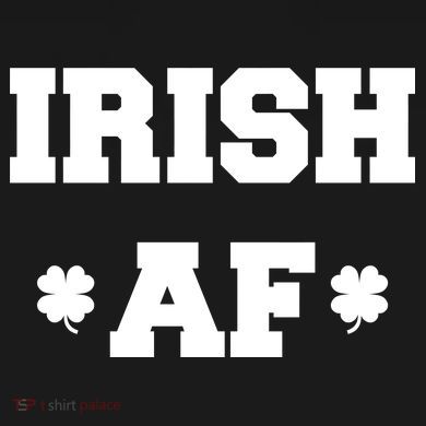 Irish AF St Patrick's Day Clover Ladies PosiCharge Competitor Racerback Tank