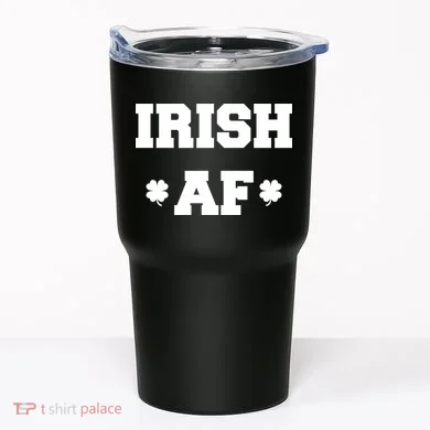 Irish AF St Patrick's Day Clover Tumbler