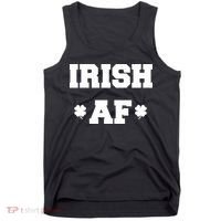 Irish AF St Patrick's Day Clover Tank Top thumb 0