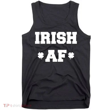 Irish AF St Patrick's Day Clover Tank Top