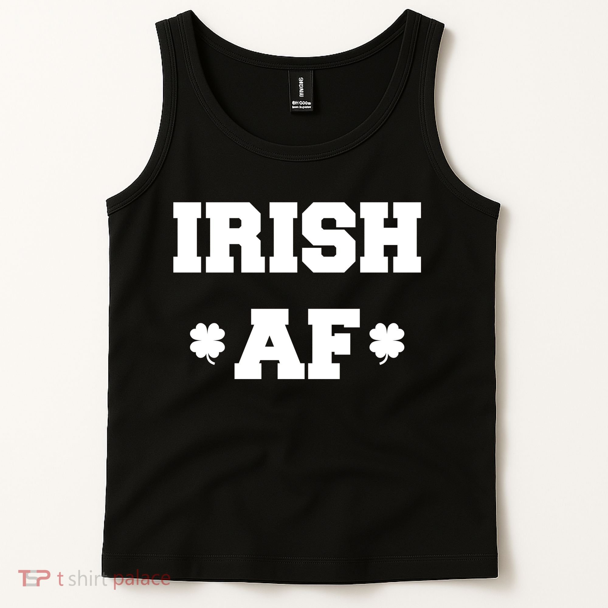 Irish AF St Patrick's Day Clover Tank Top