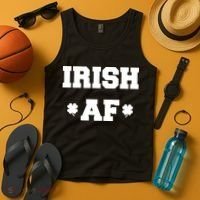 Irish AF St Patrick's Day Clover Tank Top thumb 4