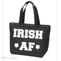 Irish AF St Patrick's Day Clover Tote Bag thumb 3