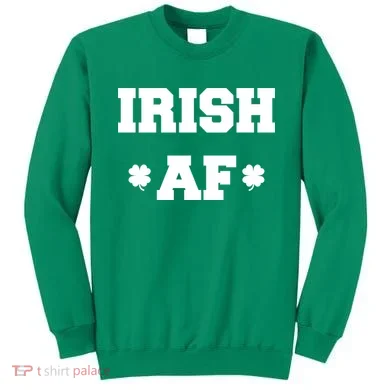 Irish AF St Patrick's Day Clover Sweatshirt