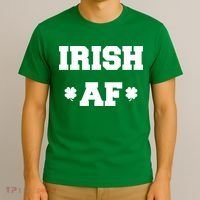 Irish AF St Patrick's Day Clover T-Shirt thumb 3