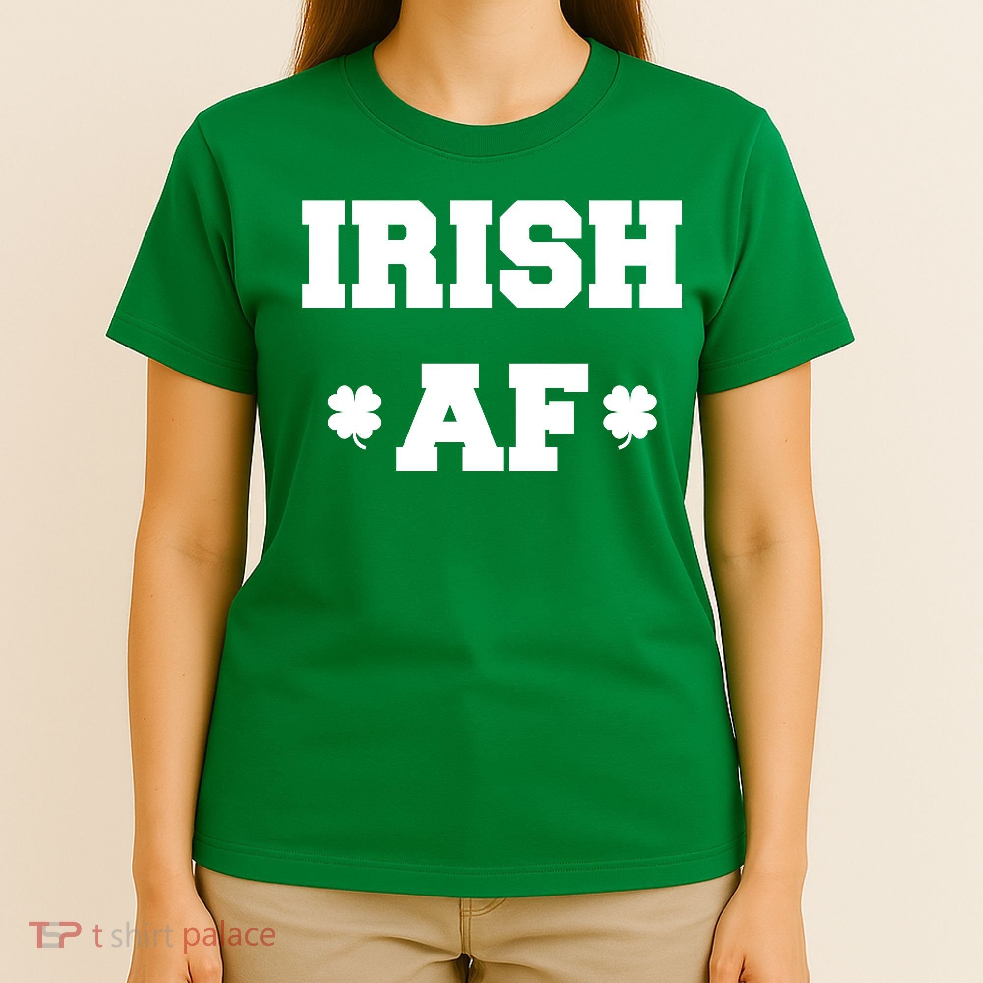Irish AF St Patrick's Day Clover T-Shirt